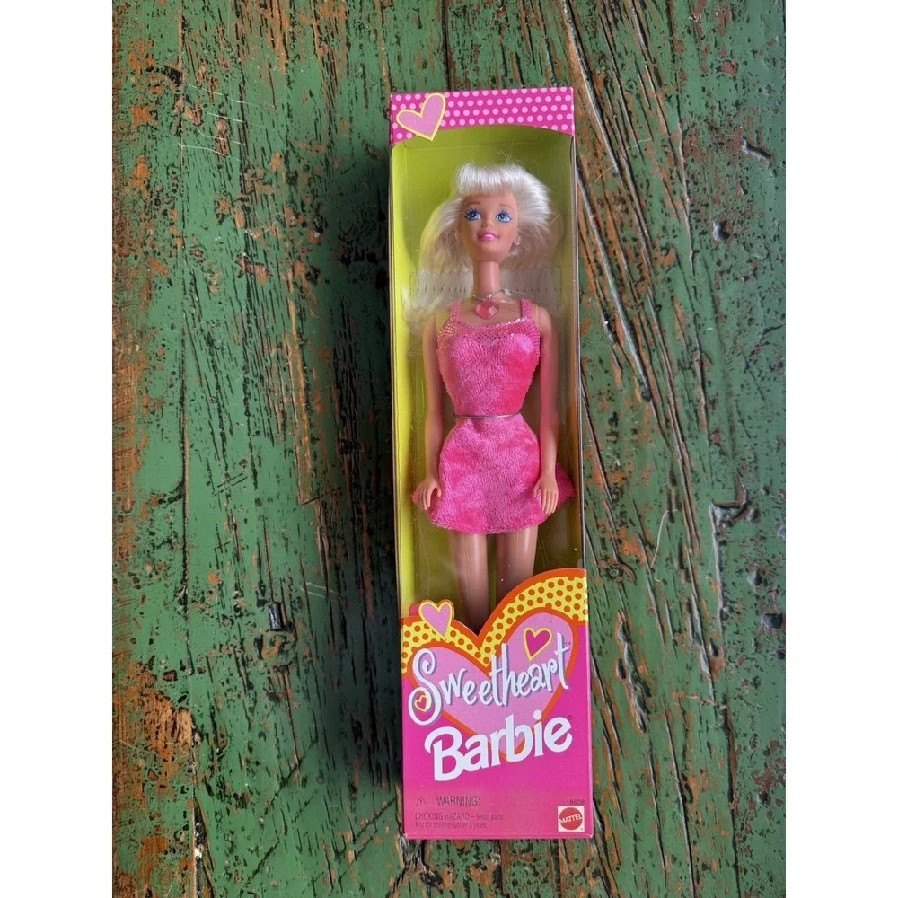 Barbie‎ Sweetheart Barbie Blonde Doll Mattel 1997 Pink Dress 18608